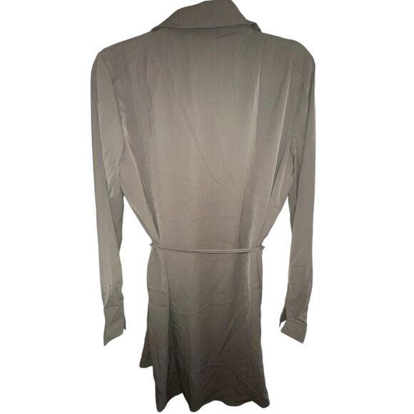 NWTs Cupshe Shirt Collar Belted Pocket Dress Size Small - Picture 3 of 4